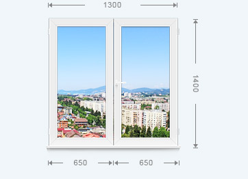 Двухстворчатое окно